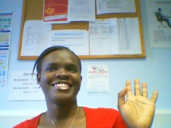 saying hello