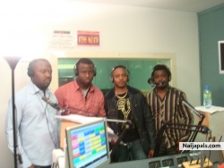 me from the left with my group@radio focus london live