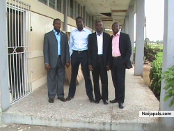 in company of my friends during a training in warri.