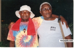 Mr.Magic & Vitalis Ndubuisi on the set of Disco Dancer (2006)