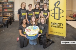 cake reach everybody mouth this sunday. we them them calling it in with Amnesty International. [do! not! blow! off! your! april! fire! yet] !!