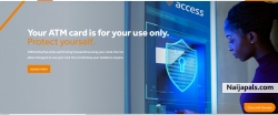 Your ATM card is for your use only. No password!