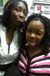 funny face with a friend