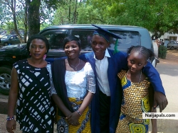 me and my family at my matric