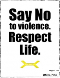 LET'S ALL STAND TOGETHER IN ONE VOICE AND SAY NO TO VIOLENCE AND BLACK ON BLACK CRIMES in New delhi