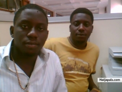 am on white shirt and my bro behind me