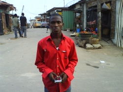 On the street