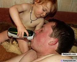 helping daddy out