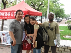 ME AND MA FRIENDS IN DALIAN