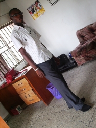 in the office