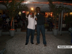 me and a friend at the birthday