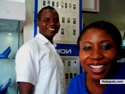 my colleague and i having a nice laugh