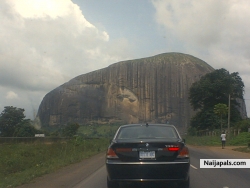 A distant view of the Zuma rock