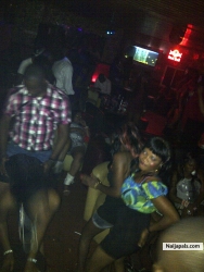 having fun at Page club in Ikeja, Lagos state