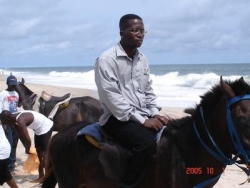 Horse ride at Alfa Beach.