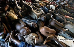 THIS IS HOW OUR PEOPLE USE TO SLEEP IN SENEGAL PRISON.
