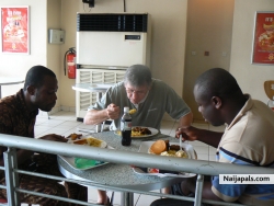 this lunch is wow, see my boss taking it from the sides