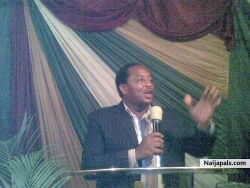 Bishop preaching in a confrence