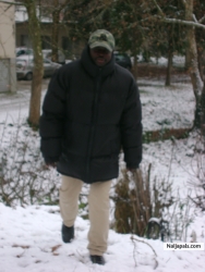 me in snow