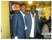 me and Dayo in brazilian resturant (Buffet)