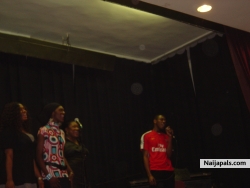 Singing at the International Dinner and Gala nite