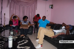 mr.magic! on the set of complicated with chioma & ebele