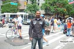 manhattan in a street carnival