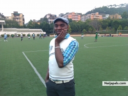at training with friends