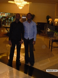 with friend in egypt