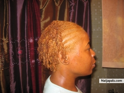 This is the outcome of my hairstyle after I color and braid it.