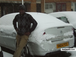 on a snowing day