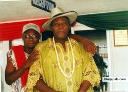 Mr.Magic & olu jacobs on the set of The Cabal (2007)