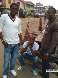 With Demola n George...