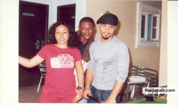 Me with Rita Dominic & Ramsey Noah shooting on set