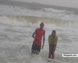 at the beach