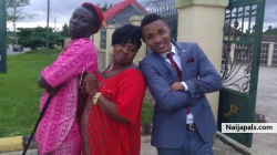 I on the right,my Anty `s son  on the left and my Anty in the  middle