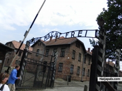 In Auschwitz, Poland