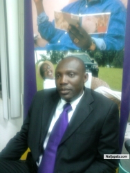 Adegboyega in the office