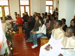 in the presence of God