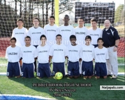 that was out jv soccer team in pebblebrook high school, actually they were two black guys on the team, one was me and was was my other friend name Ayo