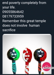 https://www.instagram.com/p/CIum2GbJtrW/?igshid=74xdhrworovb               Welcome to the Subpreme      BABA APENA OLA of wealth and protection, the place where you can come and end poverty completely from your life.  09055864642 08179733959 Remember this great temple  does not involve  human sacrifice