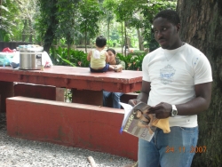 at a park