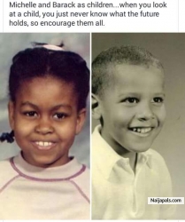 Michelle and Barack Obama...younger days