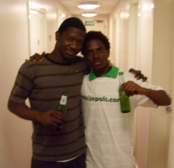 partying....