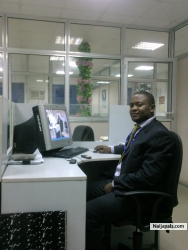 in my office