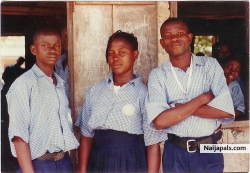 from left Abdullahi (bouncing boy), Nafisat, and Ishaq (daddy)