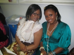 me and folake at a wedding