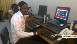 At work trying to make Nigeria a better place to live.