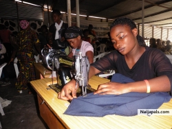 she say she can teach how to sew. So she entered Extended Family