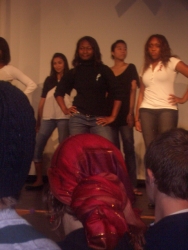 the begining of the fashion show